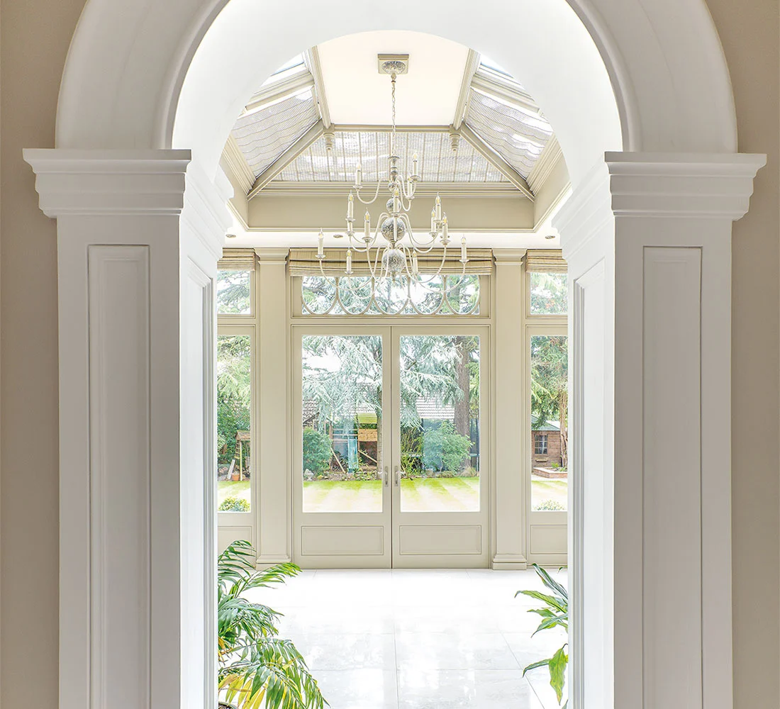 small orangery as an entrance hall