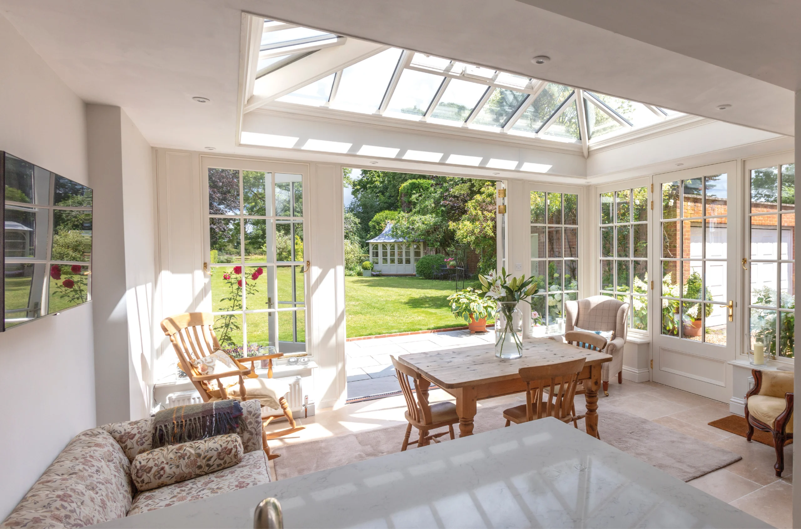Luxury orangery on a beautiful Georgian country home