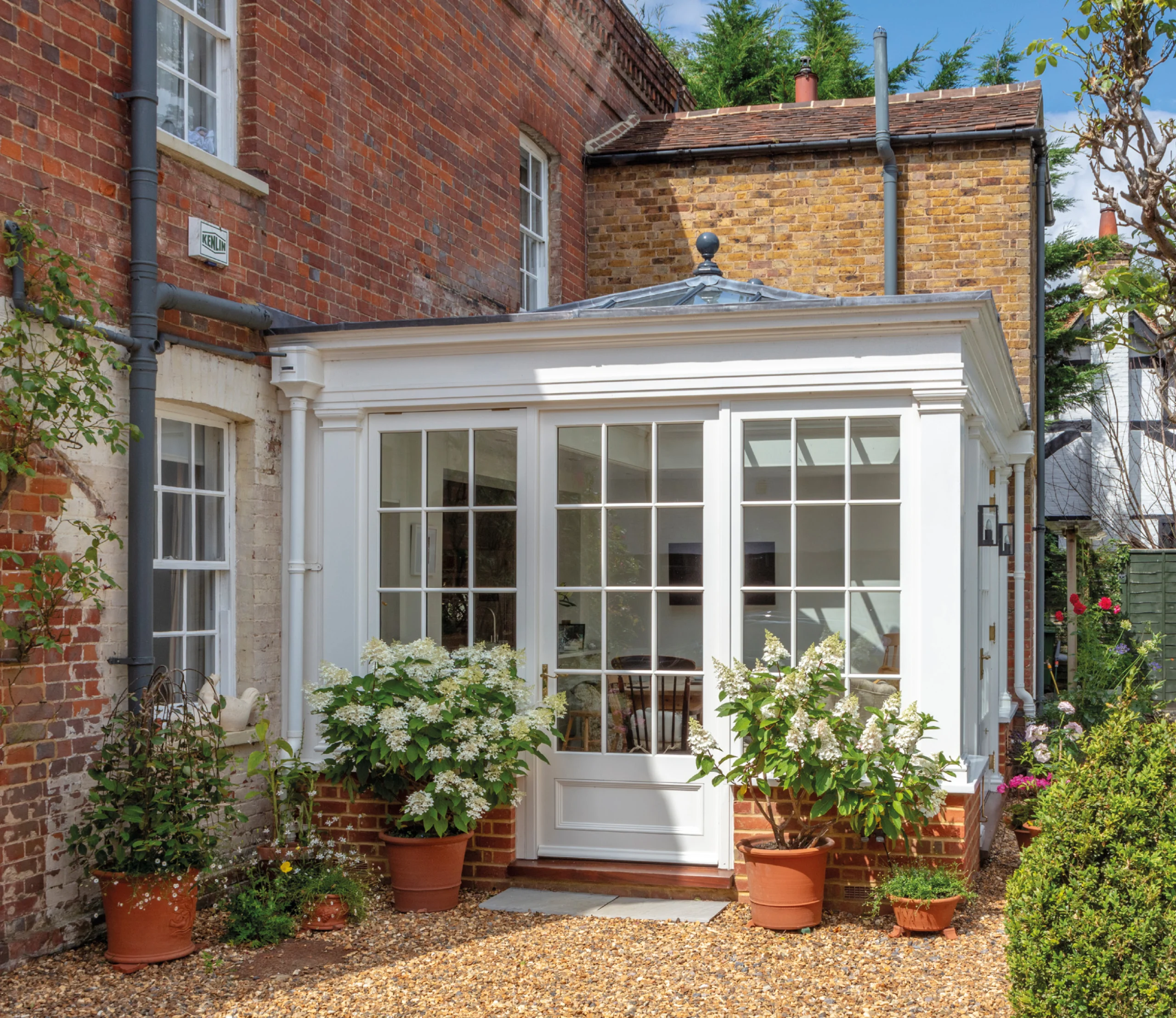 Orangery extension side entrance