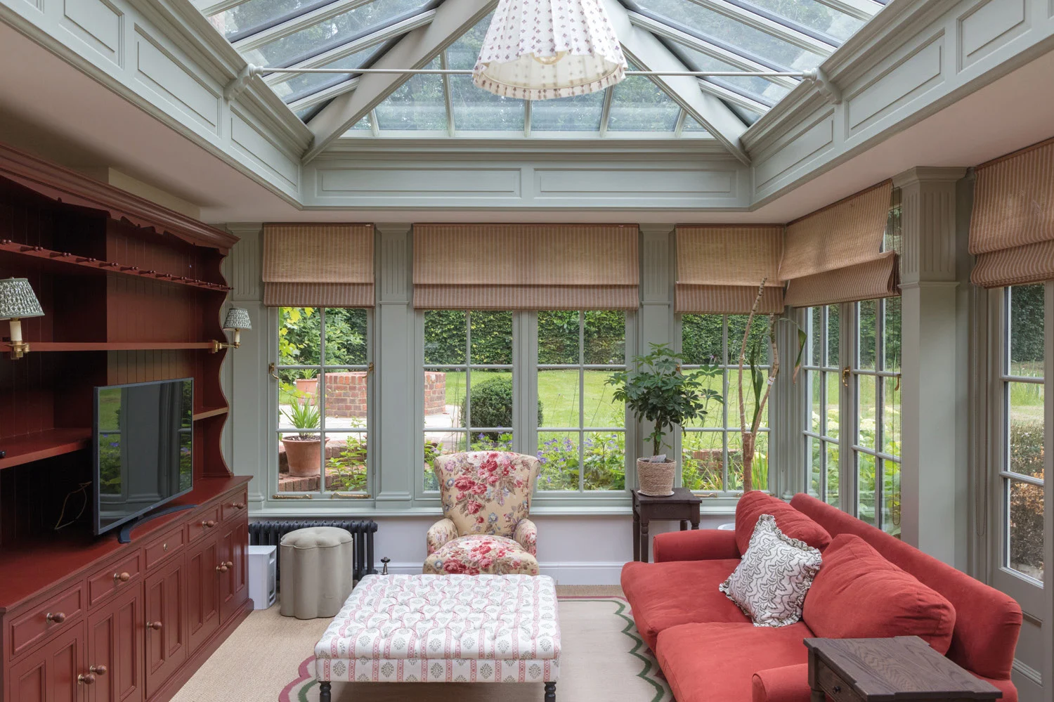 Interior scheme of orangery extension