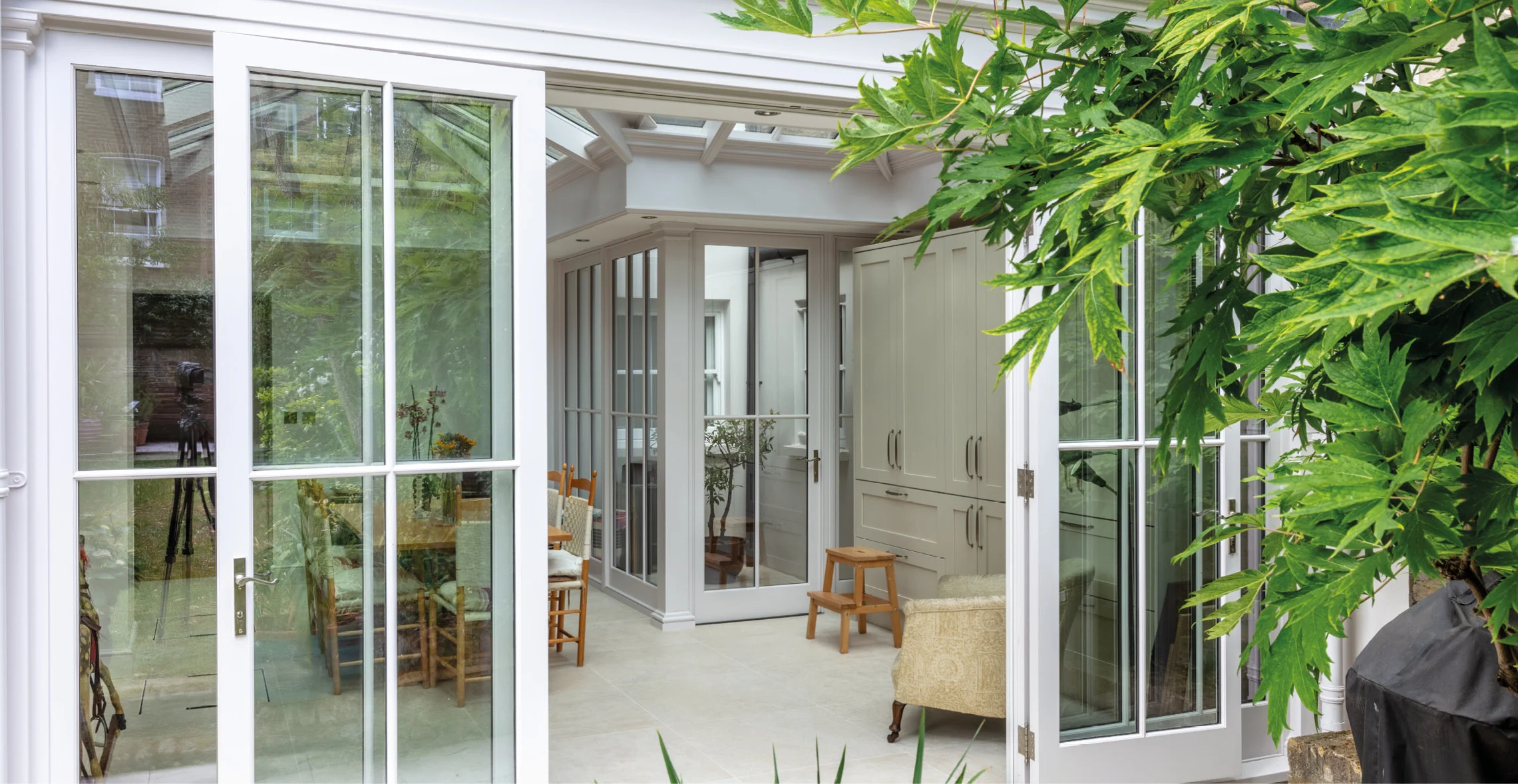 Luxury orangery on a beautiful Georgian country home