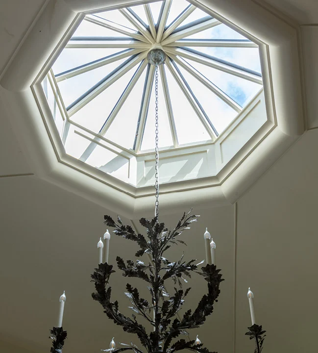 panelling in roof lantern