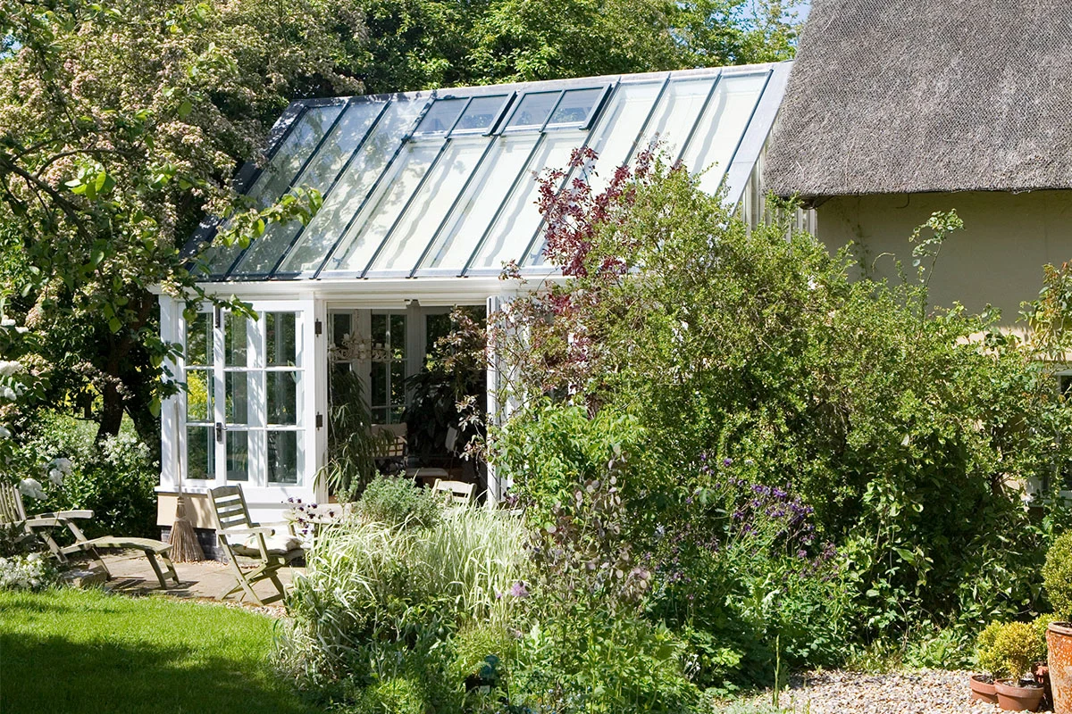 Plant filled conservatory design