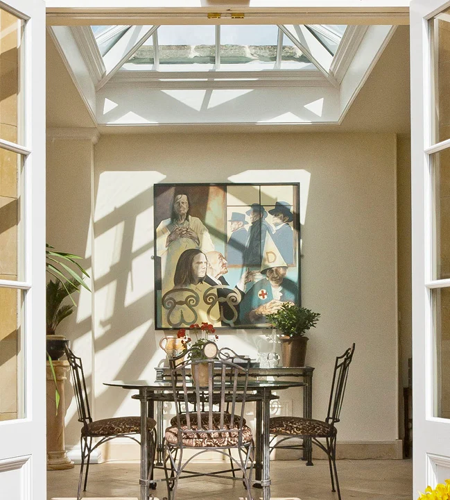 rooflight in sunshine