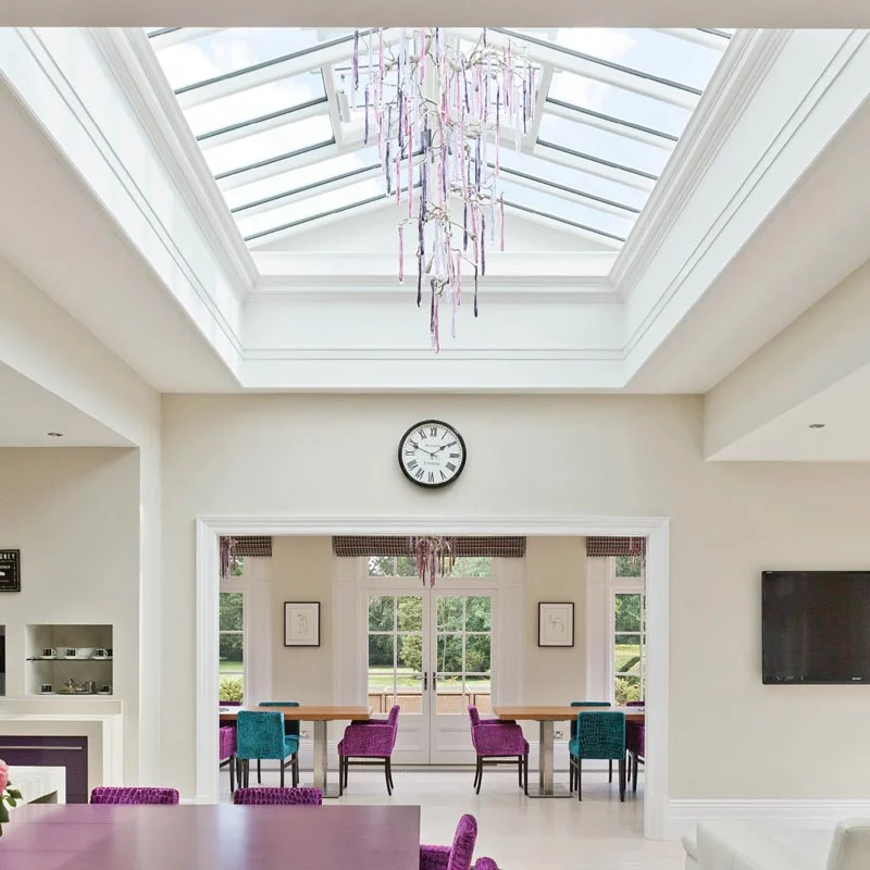 rooflight provides light into this multifunctional space