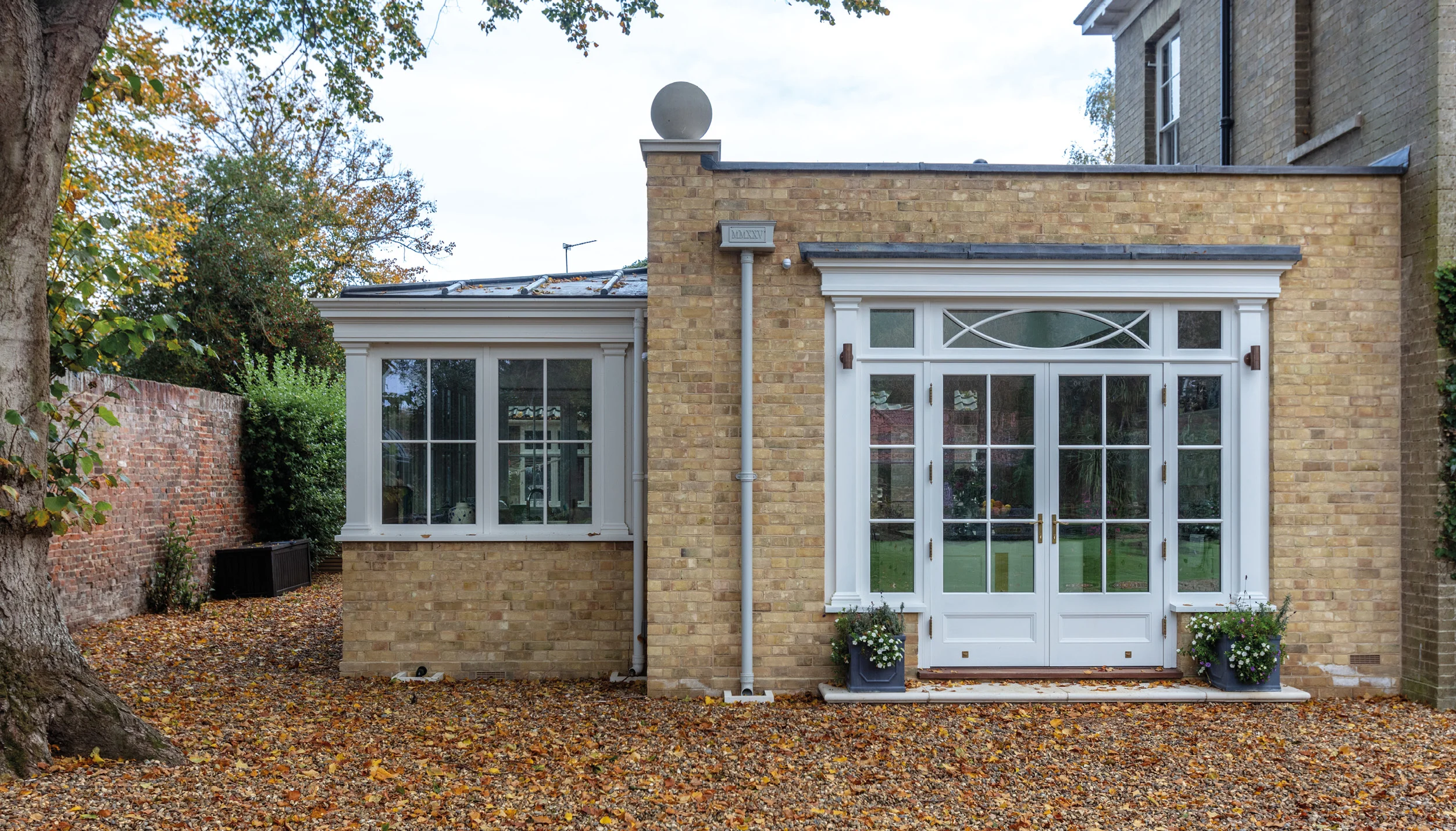 side extension to country home