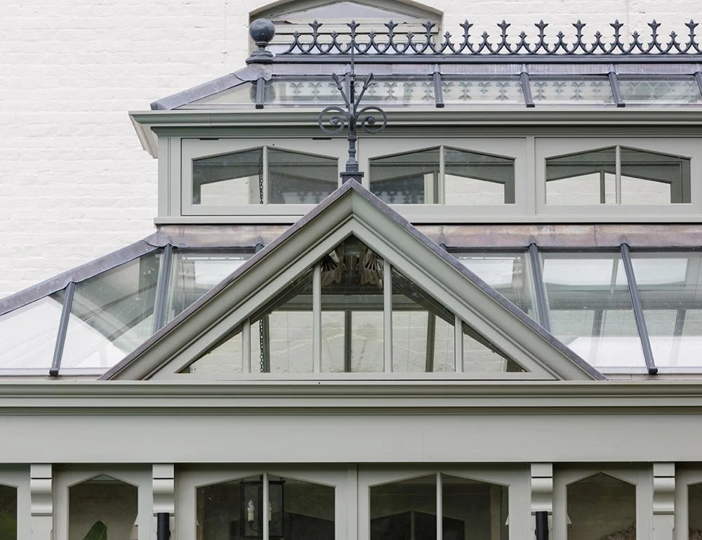 Simple gable design on garden room extension