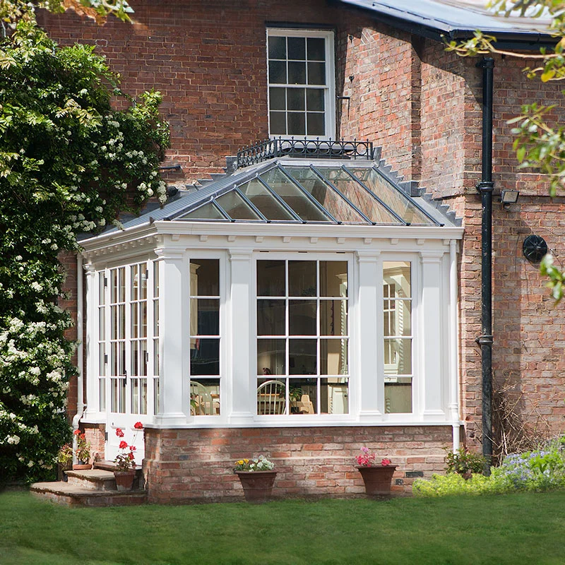 Small corner conservatory design