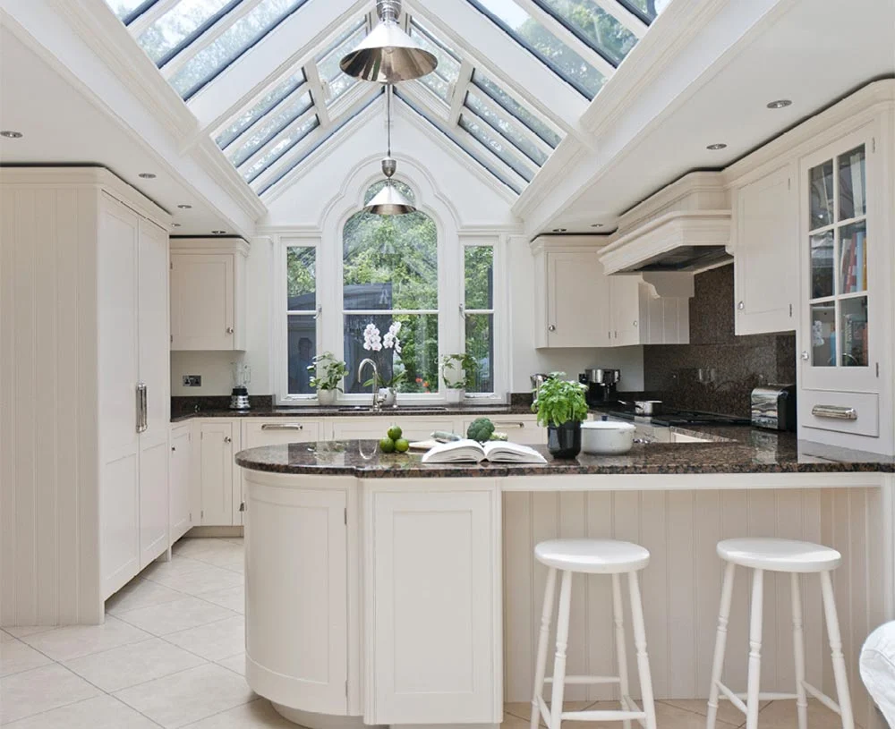 Small kitchen conservatory design