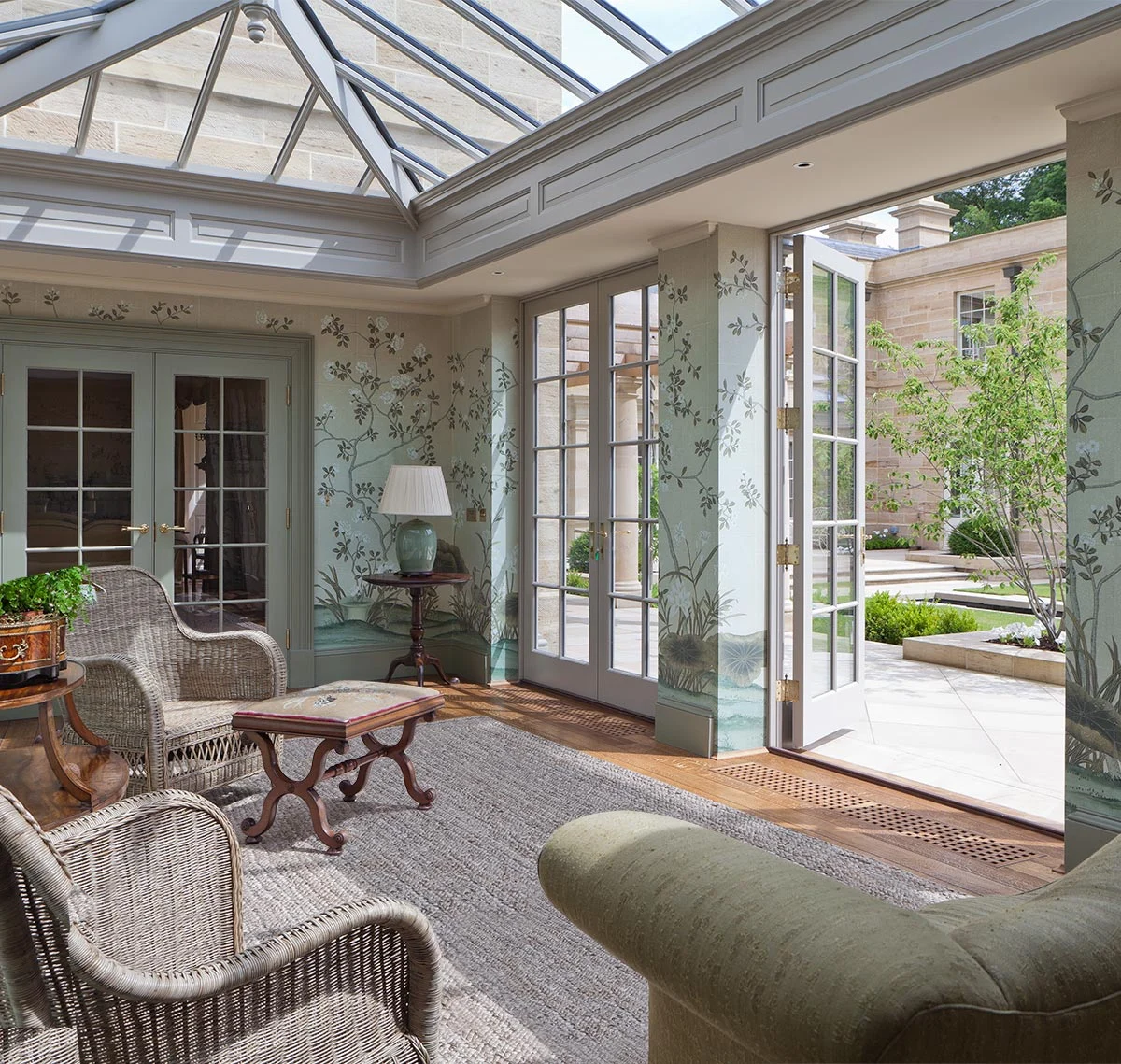 Solid construction orangery internal view