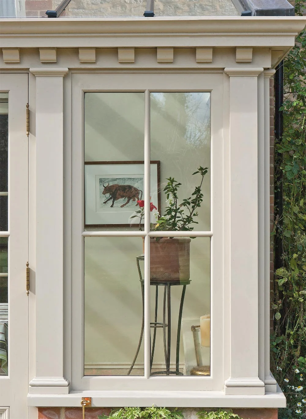 Close up view of orangery detail