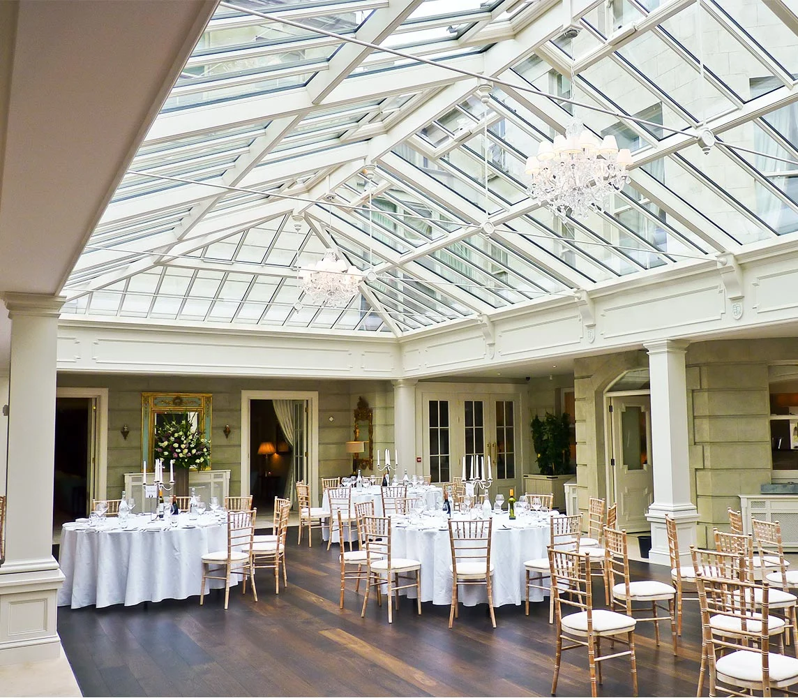Orangery as an extension of the kitchen