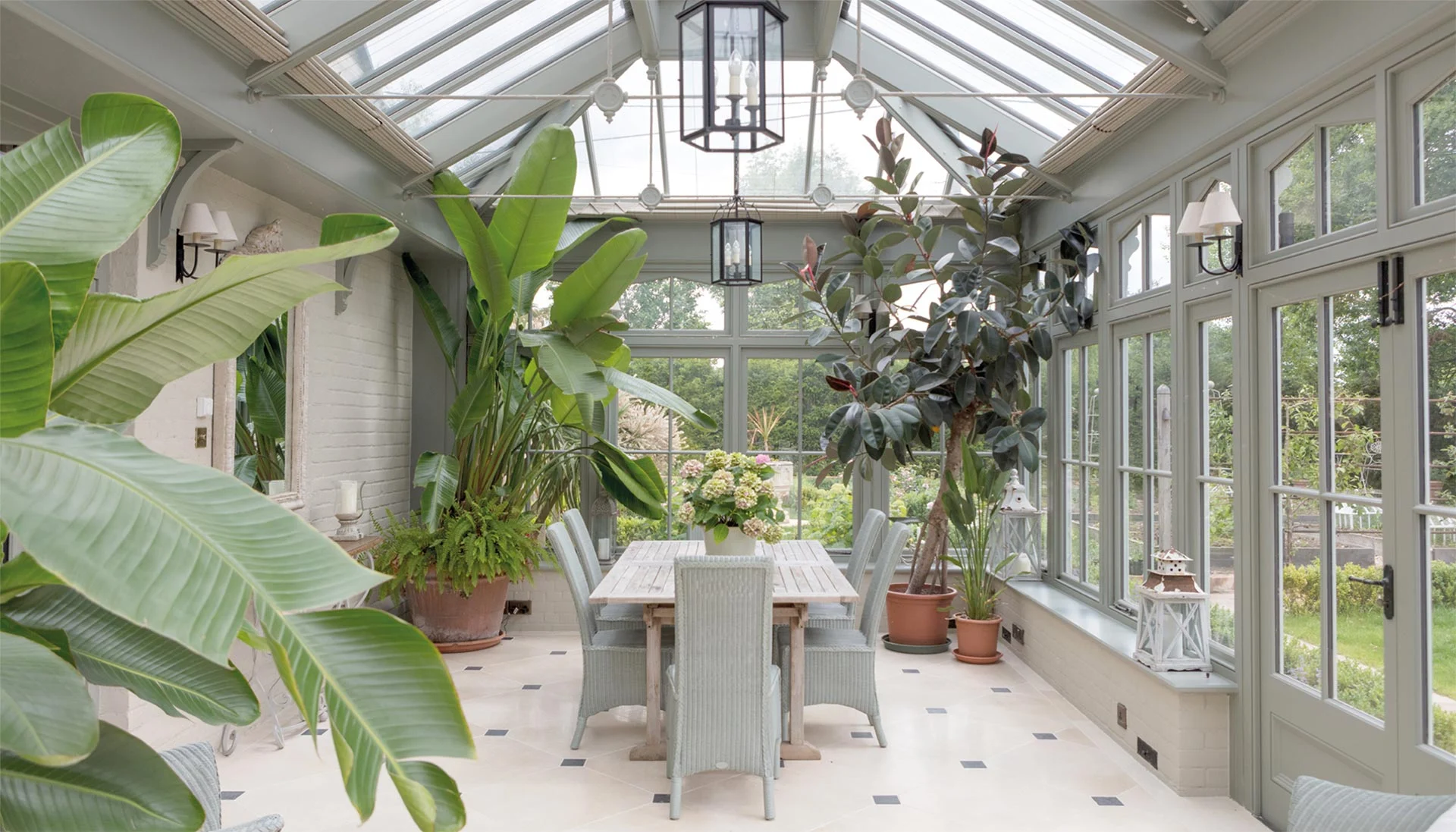 Open plan kitchen orangery extension