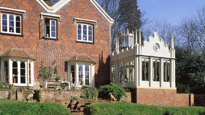 Unusual and elaborate Victorian conservatory example