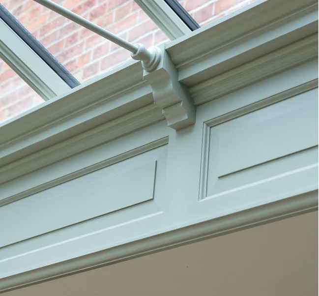 upstand panelling in rooflight
