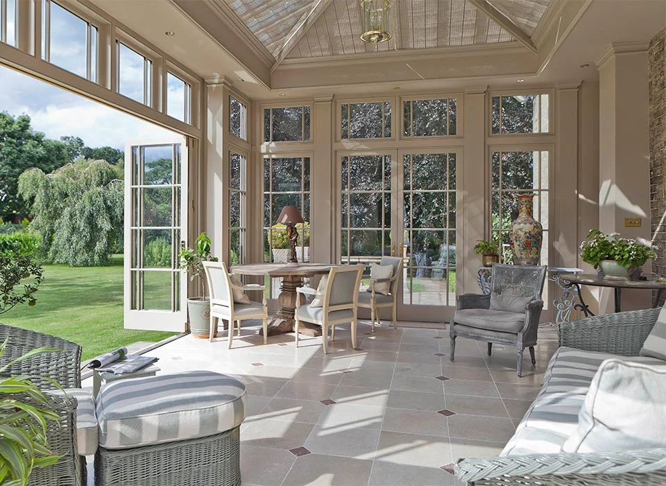 Example of a bright and calming conservatory