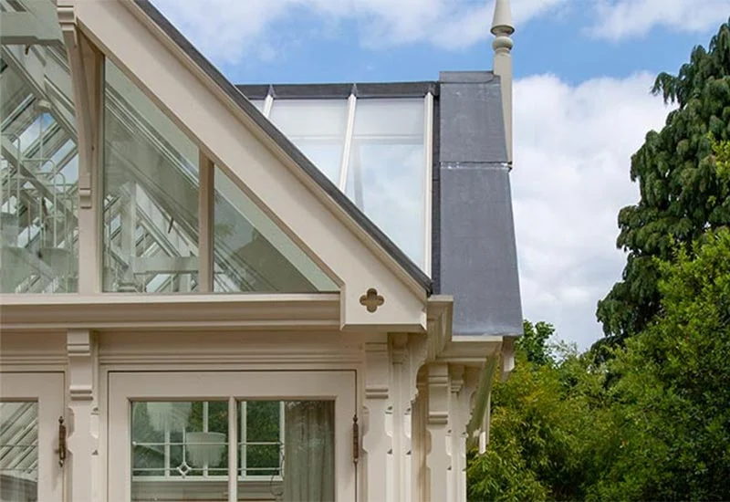 Gable detail on a Victorian extension
