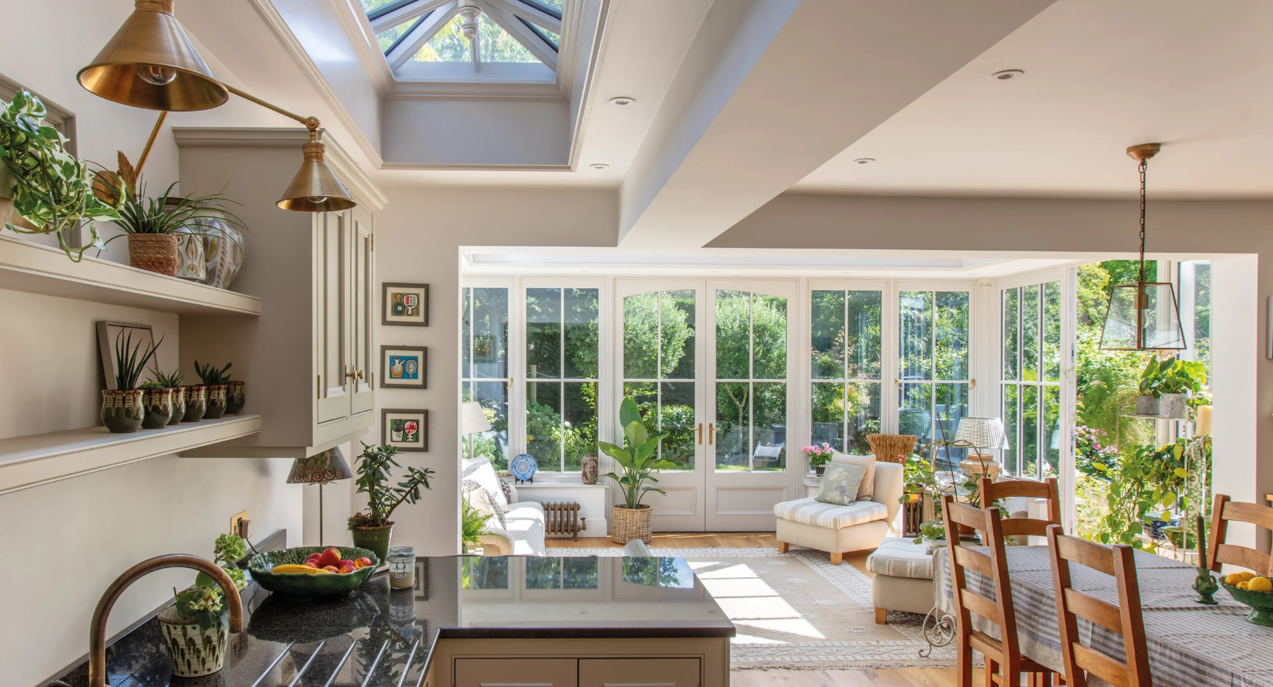 French farmhouse with classical orangery