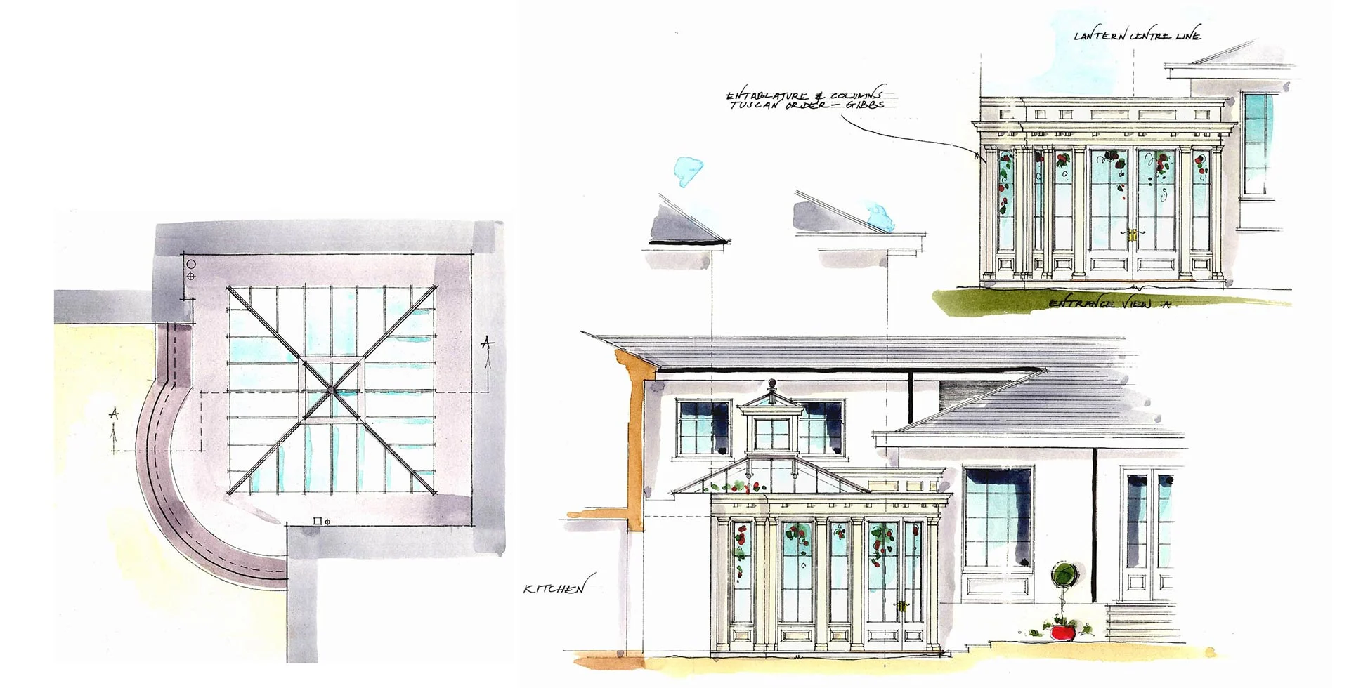 A dual level bespoke orangery with rooflights in a London townhouse
