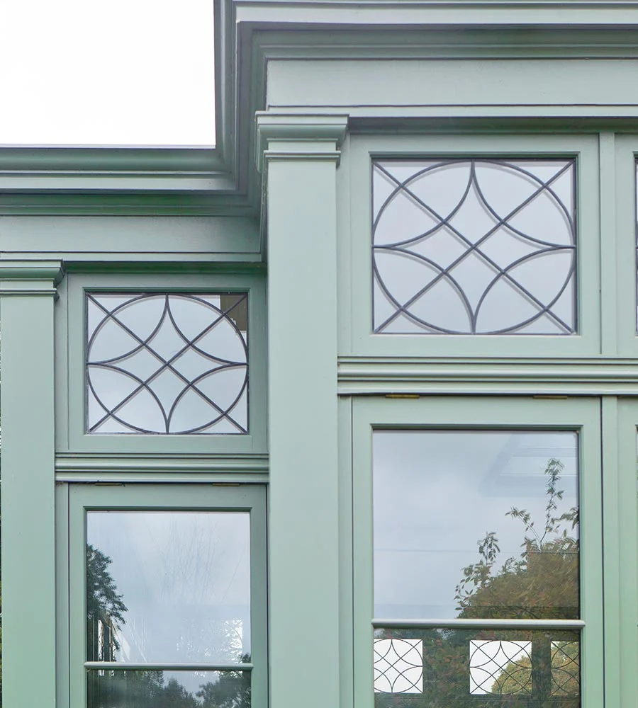 WIndow detail on the clerestory
